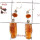 Orange Kyanite Rough & Carnelian Cut O - SPE813-Party Wear Rough Stone 925 Silver Plain Setting Earrings Handmade Collection