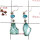 Aquamarine Rough & Blue Topaz Cut C - SPE812-Solid 925 Silver Plain Setting Rough Gemstone Earrings Handmade Design