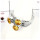 Citrine Cut D - STK931-Party Look Semiprecious Cut Gemstone Stacking Ring 925 Sterling Silver