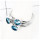 Blue Topaz Cut E - STK931-Party Look Semiprecious Cut Gemstone Stacking Ring 925 Sterling Silver