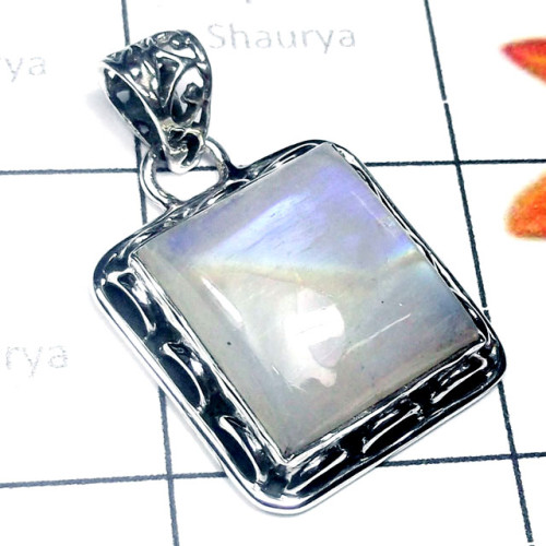 Rainbow Cab C - FSP998-Sterling Silver Rainbow Gemstone Pendant Rainbow Cab C - FSP998-Sterling Silver Rainbow Gemstone Pendant