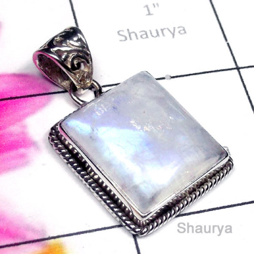 Rainbow Cab D - FSP998-Sterling Silver Rainbow Gemstone Pendant Rainbow Cab D - FSP998-Sterling Silver Rainbow Gemstone Pendant