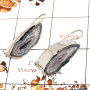 Cavity Druzy G - SPE810-Newly Handmade Design Cavity Druzy Earrings 925 Sterling Silver Plain Setting