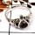 Black Rutile Cab C - BDR951-Stunning Cab Gemstone Light Weight Ring 925 Sterling Silver