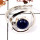 Lapis Cab D - SDR580-Indian Factory Made Cab Gemstone Designer Ring 925 Sterling Silver