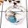 Larimar Cab E - SDR580-Indian Factory Made Cab Gemstone Designer Ring 925 Sterling Silver