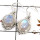 Rainbow Moonstone Cab F - SDE687-Indian Company Made Cab Gemstone Earrings 925 Sterling Silver
