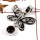 Smokey Cut B - SSP814-Solid 925 Sterling Silver Butterfly Pendant Gorgeous Cut Gemstone