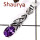 Amethyst Cut O - SSP812-925 Silver Celtic Design Light Weight Pendant Amazing Cut Gemstone