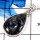 Pietersite Cab B - ISP641-925 Sterling Silver Plain Setting Pendant Natural Blue Pietersite Gemstone