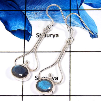Labradorite Cut O - SDE676-Gorgeous Faceted Cut Designer Wholesale Earrings 925 Sterling Silver Labradorite Cut O - SDE676-Gorgeous Faceted Cut Designer Wholesale Earrings 925 Sterling Silver