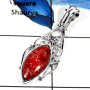 Thulite Cab L - SSP773-Indian Factory Made Cab & Cut Stone Designer Pendant 925 Sterling Silver