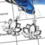 Pearl Cab E - SDE673-Exclusive 925 Sterling Silver Flower Design Earrings With Cab Gemstone