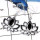 Black Onyx Cab K - SDE673-Exclusive 925 Sterling Silver Flower Design Earrings With Cab Gemstone