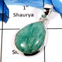 Amazonite Cab A - ISP617-Solid 925 Sterling Silver Amazonite Cab gemstone Handmade Pendant