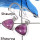 Phosphosiderite Cab A - SPE802-Natural Phosphosiderite Cabochon Stone Plain Setting Earrings 925 Sterling Silver