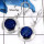 Lapis Druzy E - SPE801-Party Wear Blue Lazuli Lapis Druzy Earrings 925 Sterling Silver Plain Setting