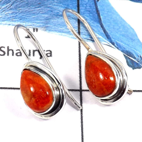 Sponge Coral Cab C - SPE794-Awesome Sponge Coral Cab Gemstone Wholesale Earrings 925 Sterling Silver Sponge Coral Cab C - SPE794-Awesome Sponge Coral Cab Gemstone Wholesale Earrings 925 Sterling Silver