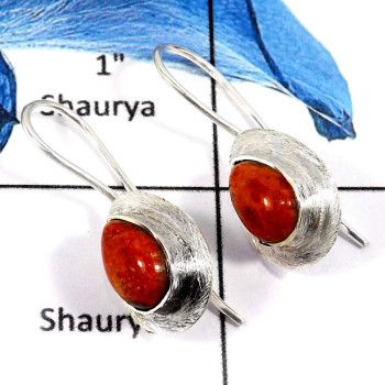 Sponge Coral Cab O - SPE794-Awesome Sponge Coral Cab Gemstone Wholesale Earrings 925 Sterling Silver Sponge Coral Cab O - SPE794-Awesome Sponge Coral Cab Gemstone Wholesale Earrings 925 Sterling Silver