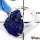 Lapis Druzy F - SPR951-Solid 925 Sterling Silver Prong Setting Rings Natural Blue Lazuli Lapis Druzy
