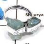 Aquamarine Rough A - PSR745-Natural Aquamarine Rough Plain Setting Wholesale Rings 925 Sterling Silver