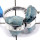 Aquamarine Rough E - PSR745-Natural Aquamarine Rough Plain Setting Wholesale Rings 925 Sterling Silver