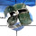 Green Kyanite Rough Stone E - PSR743-Solid 925 Silver Plain Setting Natural Green Kyanite Rough Stone Ring