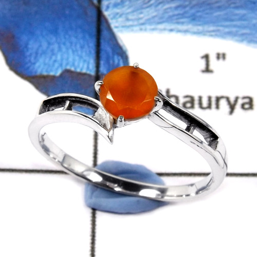 Carnelian Cut C - SCR804-Natural Cut Gemstone 925 Sterling Silver Wholesale Casting Rings