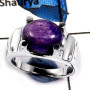 Charoite Cab F - SCR800-Semiprecious Cab Gemstone Casting Ring Solid 925 Sterling Silver