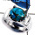 Blue Copper Turquoise Cab O - SCR800-Semiprecious Cab Gemstone Casting Ring Solid 925 Sterling Silver