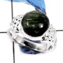 Seraphinite Cab B - SCR795-925 Sterling Silver Gorgeous Cab Gemstone Casting Design Ring