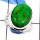 Green Copper Turquoise Cab C - SCR795-925 Sterling Silver Gorgeous Cab Gemstone Casting Design Ring