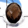 Smokey Cut F - CMJ838-Party Look Semiprecious Cut Gemstone 925 Sterling Silver Ring