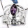 Amethyst Cut H - CMJ838-Party Look Semiprecious Cut Gemstone 925 Sterling Silver Ring