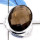 Smokey Cut I - CMJ838-Party Look Semiprecious Cut Gemstone 925 Sterling Silver Ring