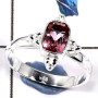 Pink Topaz Cut I - CMJ837-Solid 925 Sterling Silver Superb Cut Gemstone Light Weight Ring