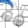 Rose Quartz Cut B - CES941-Solid 925 Sterling Silver Cut Semiprecious Gemstone Casting Earrings