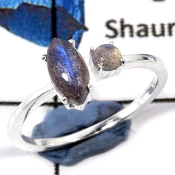 Labradorite Cab O - SFJ892-Party Wear Semiprecious Cab Gemstone Light Weight Ring 925 Sterling Silver Labradorite Cab O - SFJ892-Party Wear Semiprecious Cab Gemstone Light Weight Ring 925 Sterling Silver
