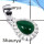 Green Onyx Cab A - CMJ817-Indian Factory Made Cab Gemstone Pendant Solid 925 Sterling Silver