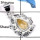 Golden Rutile Cab C - CMJ817-Indian Factory Made Cab Gemstone Pendant Solid 925 Sterling Silver