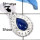 Tanzanite Cab K - CMJ817-Indian Factory Made Cab Gemstone Pendant Solid 925 Sterling Silver