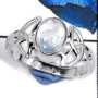 Aquamarine Cab G - CMJ805-Party Look Cab Gemstone Solid 925 Sterling Silver Wholesale Ring