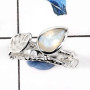 Rainbow Moonstone Cut D - SCR792-925 Sterling Silver Fabulous Handmade Designer Casting Rings