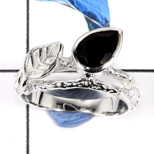 Black Onyx Cut H - SCR792-925 Sterling Silver Fabulous Handmade Designer Casting Rings