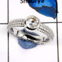 Crystal Cut D - SCR783-Glorious Faceted Cut Gemstones Designer Casting Rings 925 Sterling Silver