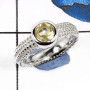 Lemon Quartz F - SCR783-Glorious Faceted Cut Gemstones Designer Casting Rings 925 Sterling Silver