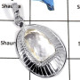 Crystal Cut F - CMJ791-Stunning Cut Gemstone Solid 925 Sterling Silver Wholesale Pendant