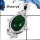 Green Aventurine Cab B - CMJ789-Indian Factory Made Semiprecious Gemstone Pendant 925 Sterling Silver