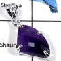 Amethyst Cut E - CMJ785-Amazing Natural Cut Gemstone Solid 925 Sterling Silver Pendant