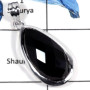 Black Onyx Cut F - CMJ785-Amazing Natural Cut Gemstone Solid 925 Sterling Silver Pendant